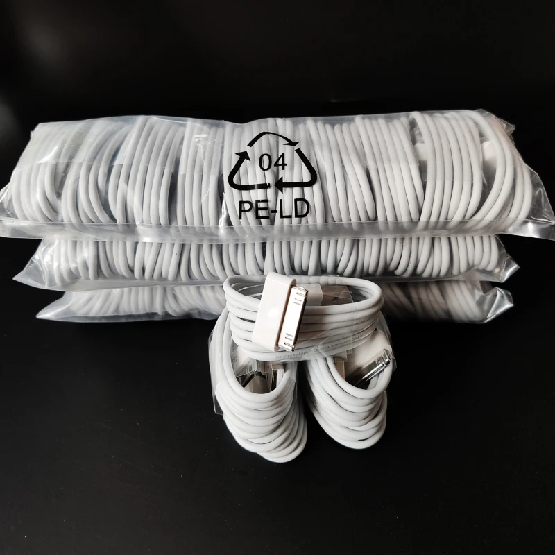 USB кабель для зарядки и передачи данных для iPhone 4 4 S ipod Nano Ipad 2 3 Iphone 4 S 30 Pin шнур Usb кабель для зарядки телефона 10 шт./лот