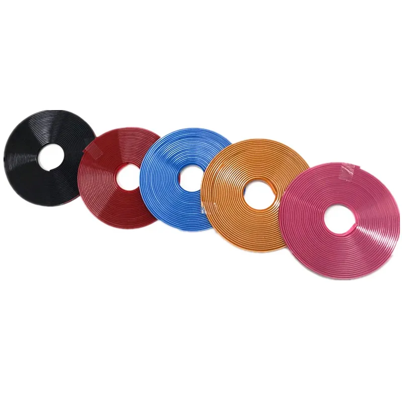 

8M/Roll Car Styling Wheel Rims Protector Decor Strip Rubber Moulding Trim IPA Rimblades Car Vehicle Color Tire Guard Line