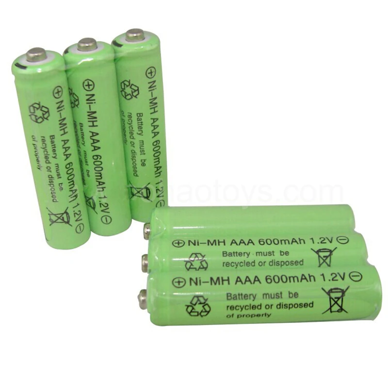 12 шт./лот 1 2 v 600mAh AAA перезаряжаемая батарея с дистанционным управлением игрушка