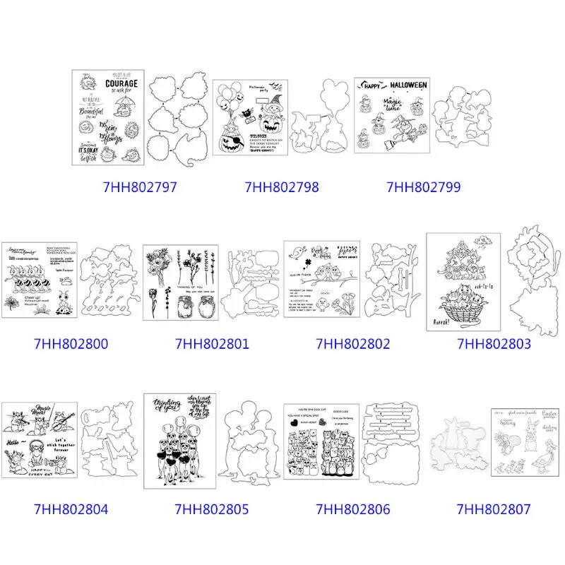 

Набор металлических штампов для скрапбукинга, 6 А