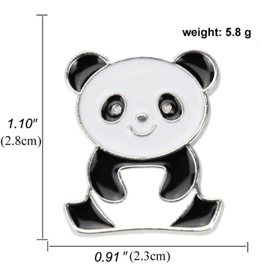 Эстетические Мультяшные аниме значки панды броши для женщин милые на лацкан
