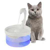 2l dolphin swan neck pet cat water dispenser usb charging automatic circulation drinking fountain with led light for cats dogs