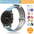 Ремешок силиконовый для Huami Amazfit GTR 42 мм 47 мм, спортивный браслет для наручных часов 20 мм 22 мм