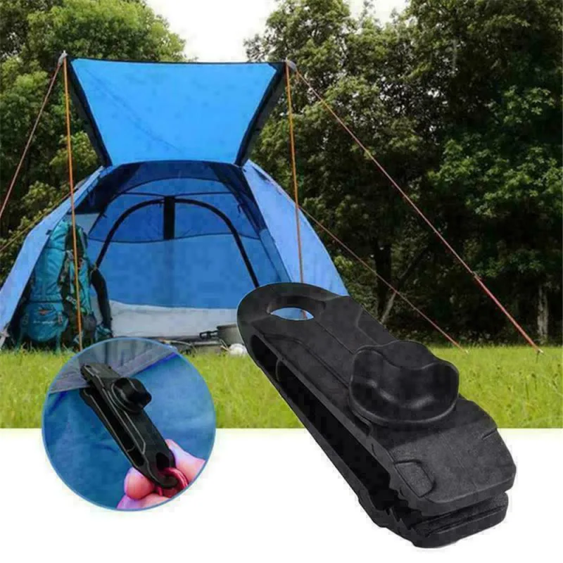 

10 pcs Tent Clips 10X Reusable Tent Tarp Tarpaulin Clip Clamp Buckle Camping Tool Heavy Duty NEW Tent Accessories