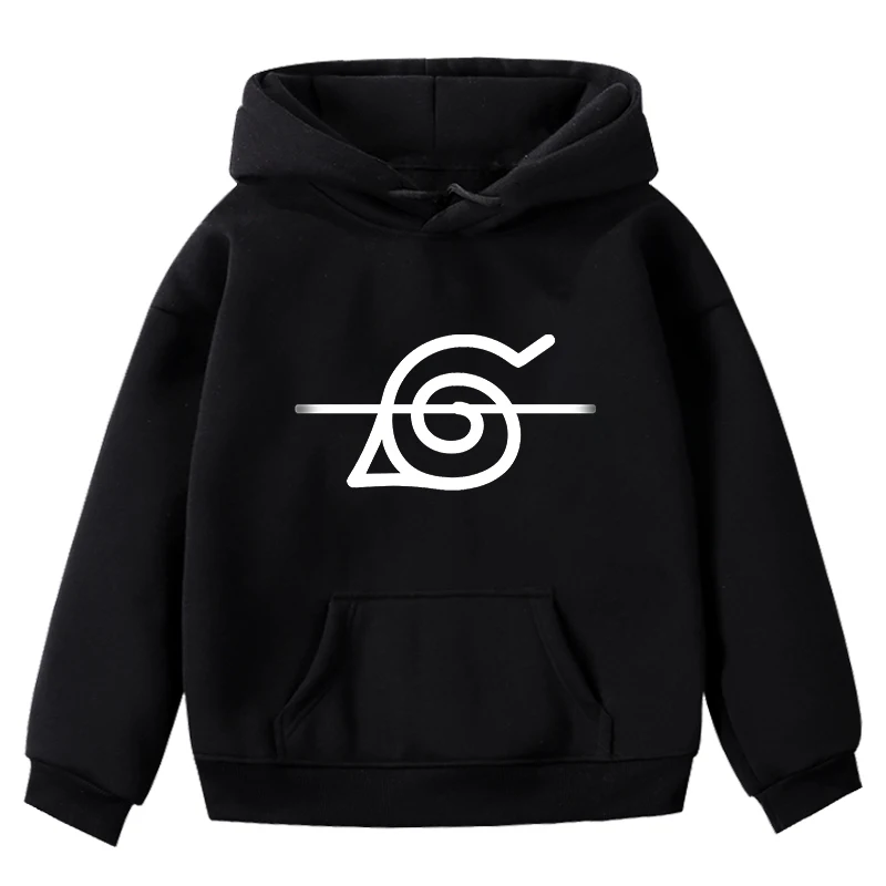 Hoodies 3 Детский свитер для мальчиков и девочек; модные толстовки с капюшоном с принтом Наруто; сезон осень-зима; утолщенные толстовки; Повседневная Блузка; детский топ с длинными рукавами - Цвет: Hoodies 3