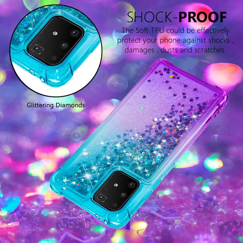 

Glitter Case For Samsung Galaxy S10 Lite Fashion Silicon Soft Cover For Samsung S 10 Lite A91 M80S Luxury Protection Case Coque