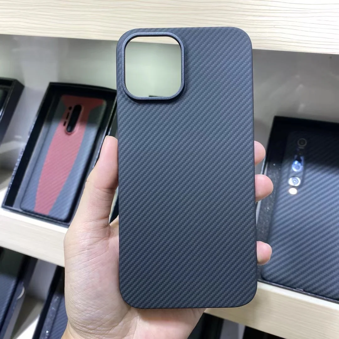 Real Carbon Fiber Lens Protection Phone Case for Apple iPhone 12 Pro Max Carbon Fiber Hard Cover Cases