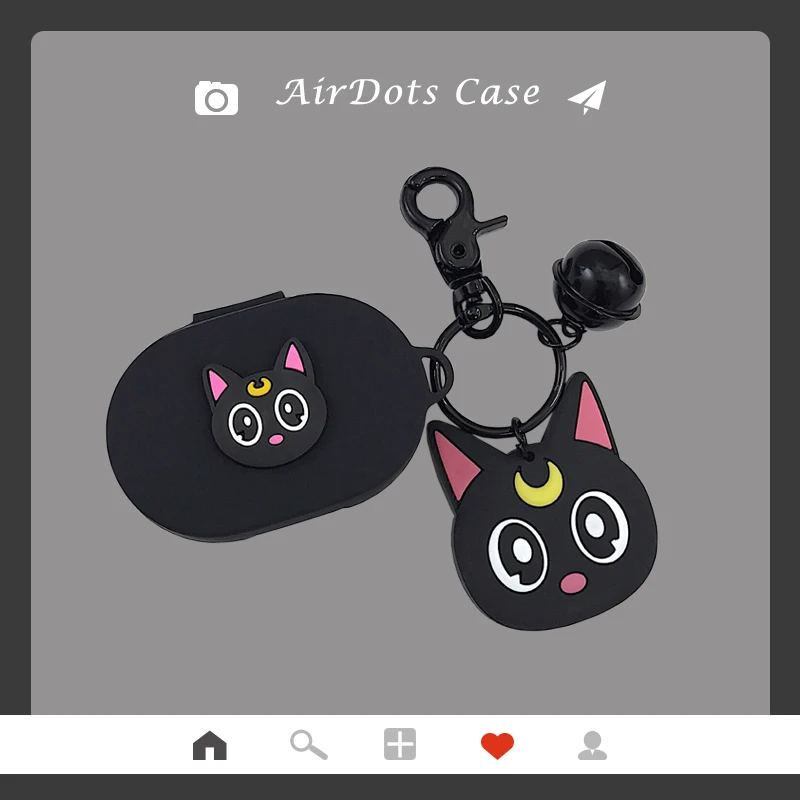 Чехол для наушников с изображением кота из мультфильма, брелок для Xiaomi Redmi AirDots, чехол, беспроводной Чехол для наушников с Bluetooth, мягкий чехол из ТПУ