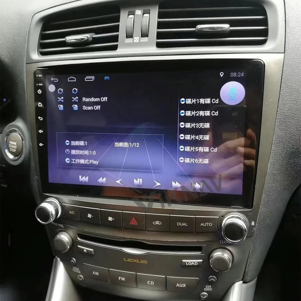 Автомобильный мультимедийный видеоплеер с gps-навигацией для Lexus IS250 2005-2012 android