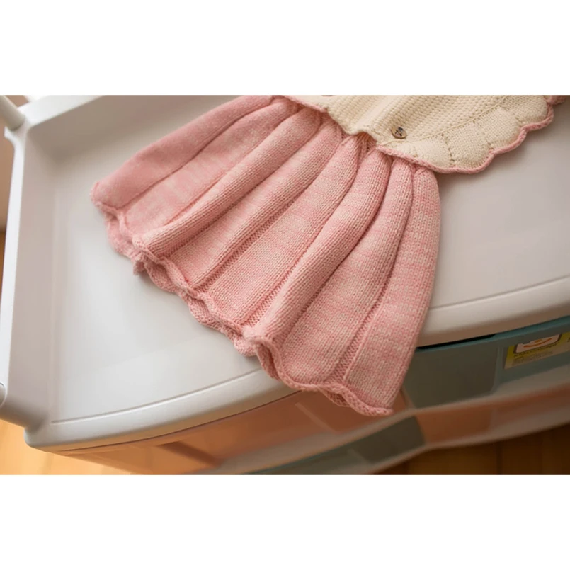 Очаровательное плиссированное платье трапециевидной формы одежда для маленьких