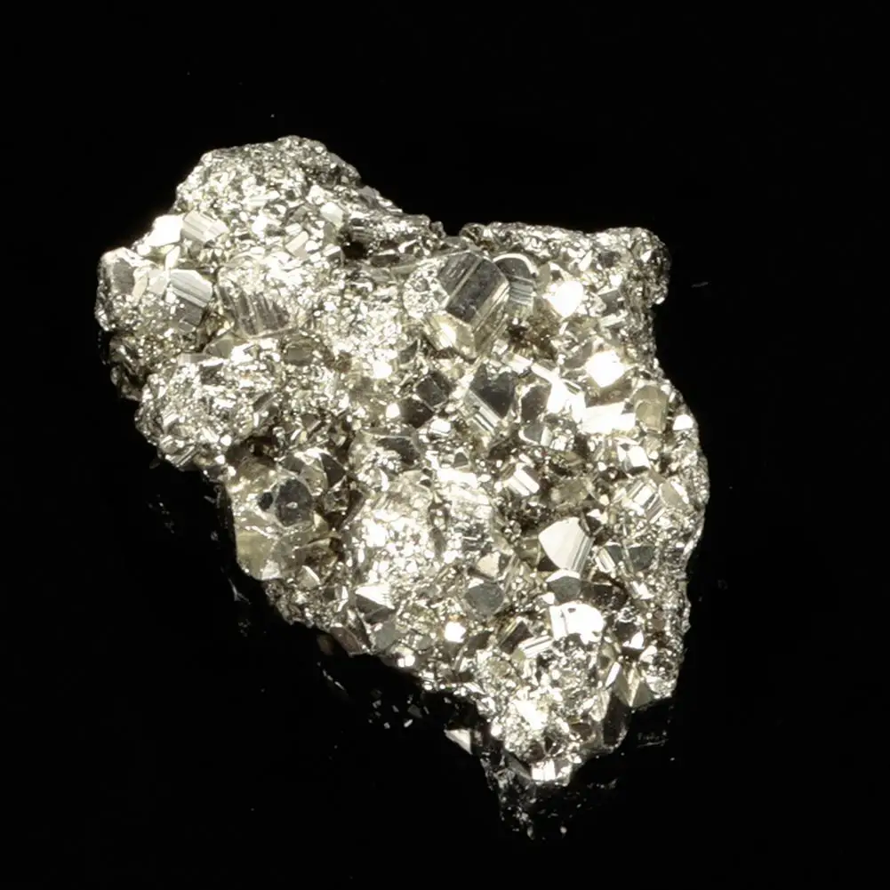 Натуральный перуанский пиритовый грубый желтый минеральный кристалл странные