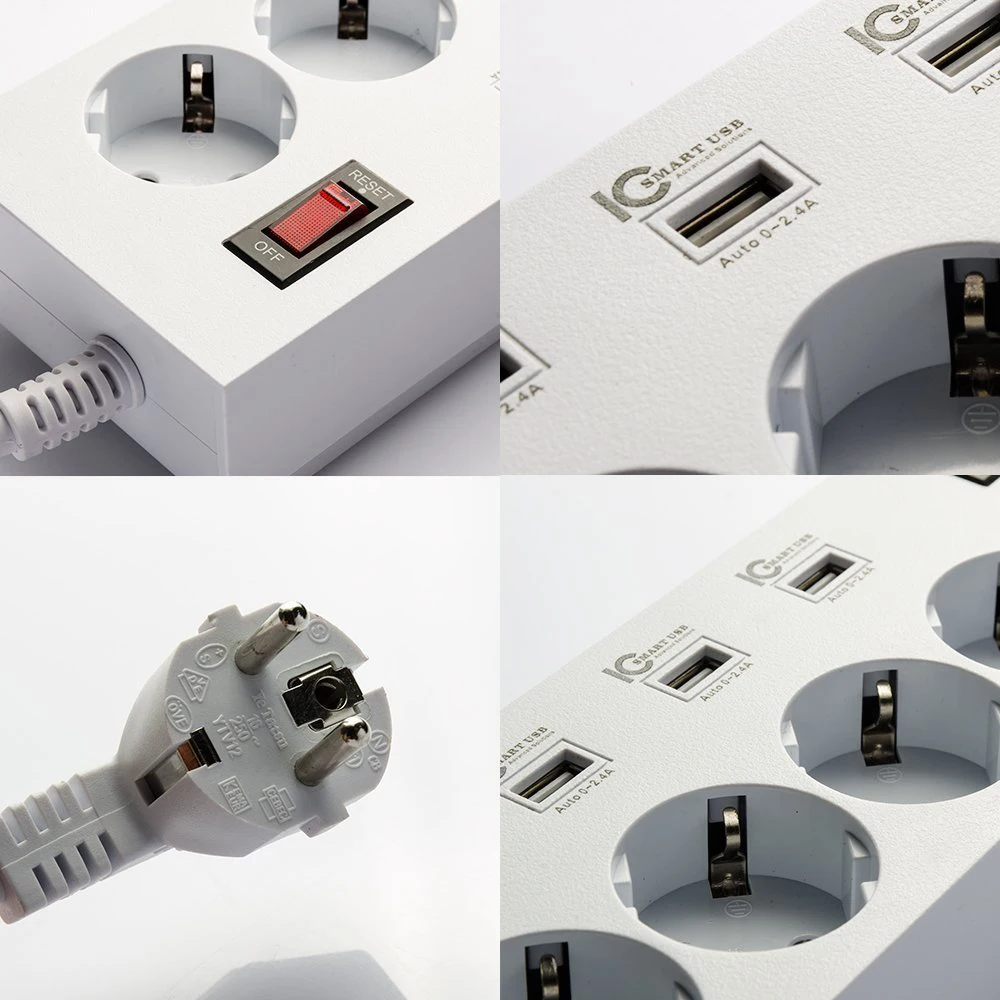 Мощность полосы распределительный щит на 5 несколько розетки ЕС разъем с USB