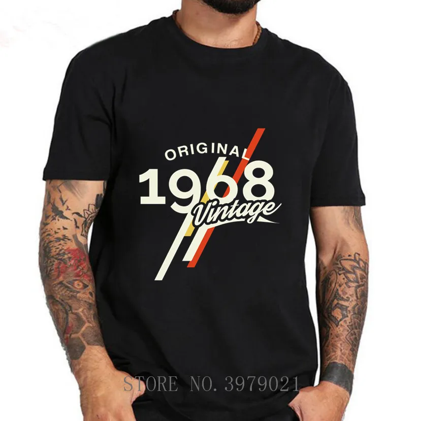 2019 Винтаж 1968 классический 50 лет на день рождения футболка для мужчин 50th День