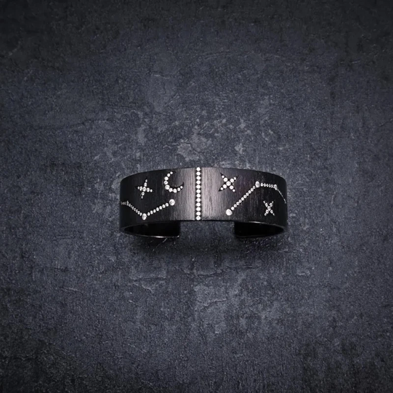 

2020 New High Quality Original 1:1 Cubic Zirconia Open Constellation Bracelet Female Fashion Exquisite Jewelry Gift