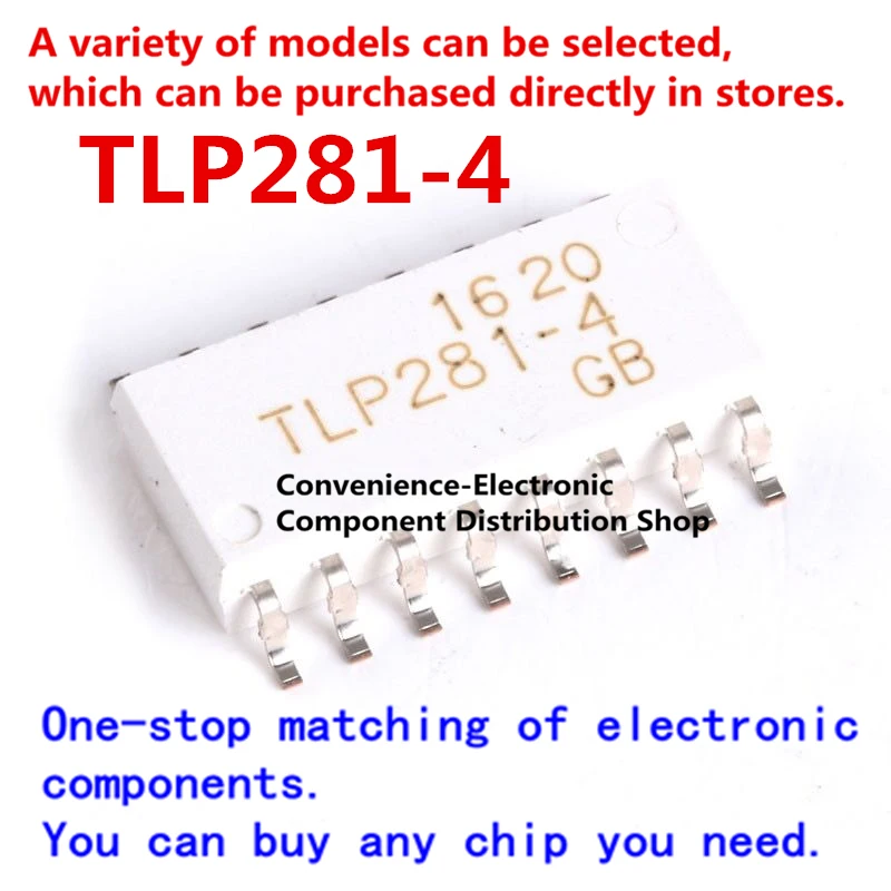 10 шт./упак. TLP281 4 P281 4GB SOP SMD фотоэлектрическая муфта IC|Интегральные схемы| |