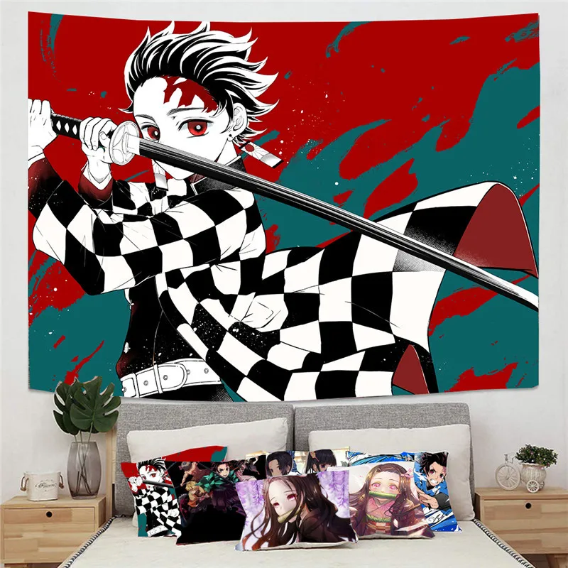 

FFO Devil's Blade Japanese Anime Tapestry Home Remodel Decor Wall Covering Tapestries Sofa Decoration