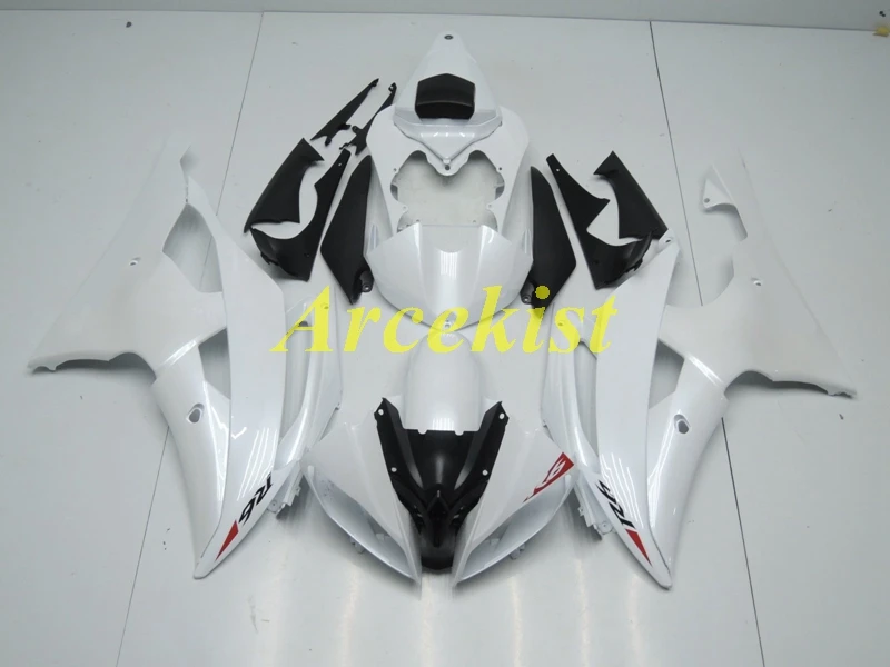 

New ABS Whole Fairings Kits Fit For Yamaha YZF-R6 R6 08 2008 2009 2010 2011 2012 2013 2014 2015 2016 Bodywork set white