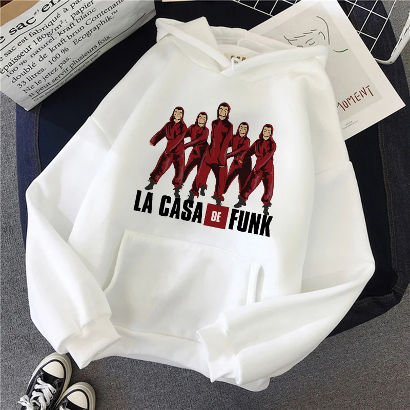 the house of paper bella ciao sweatshirt women funny cartoon hoodie la casa de papel hoody male 90s money heist hoodies unisex free global shipping