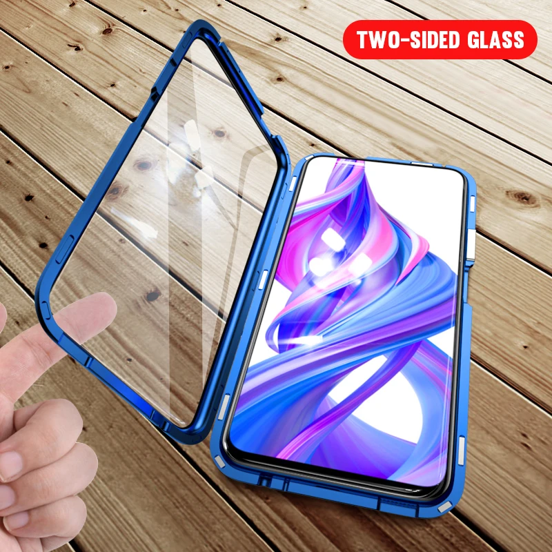 Магнитный металлический корпус адсорбции для huawei P Smart Plus P20 P30 Lite Pro mate 10 20 Honor 9X20 10i 8X закаленное стекло крышка