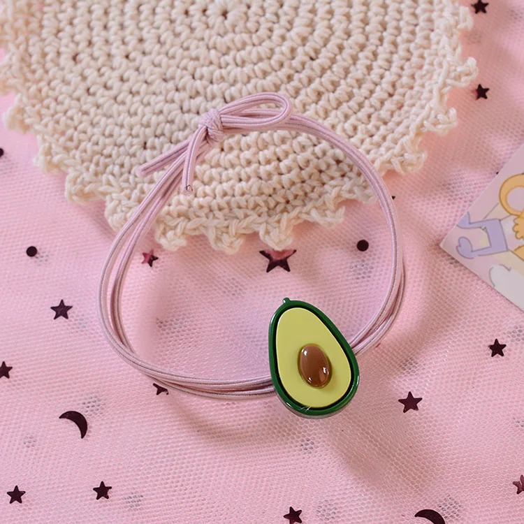 Модный маленький свежий браслет цепочка для волос с авокадо девушек