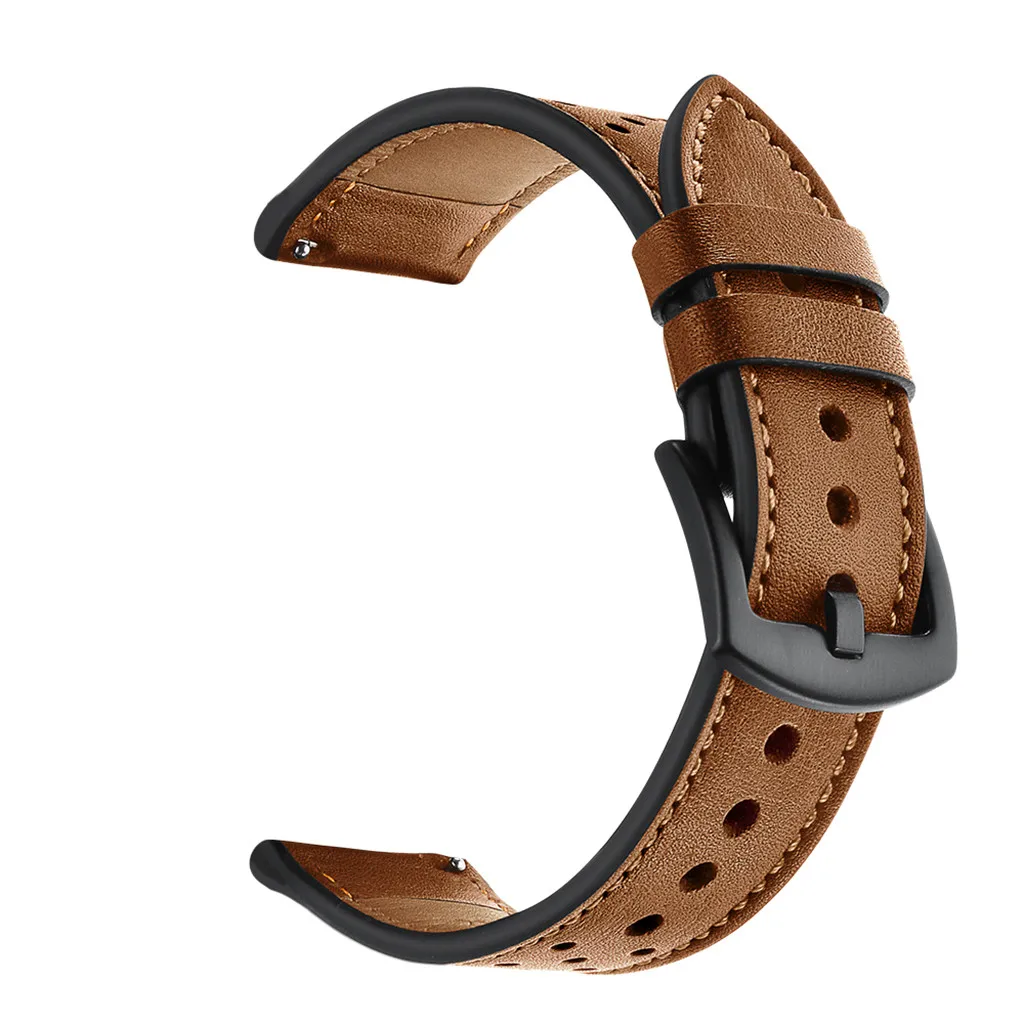 Кожаный ремешок сменный спортивный для наручных часов браслет Huawei Gt 2 Smart Watch 46mm