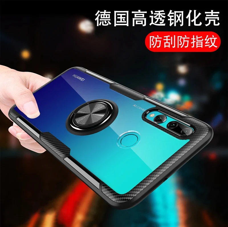 Чехол для Honor 10i прозрачный акриловый чехол-кольцо для Honor 10i 20i 10 20 Lite Pro V20 Honor Play магнитный автомобильный держатель бронированный чехол