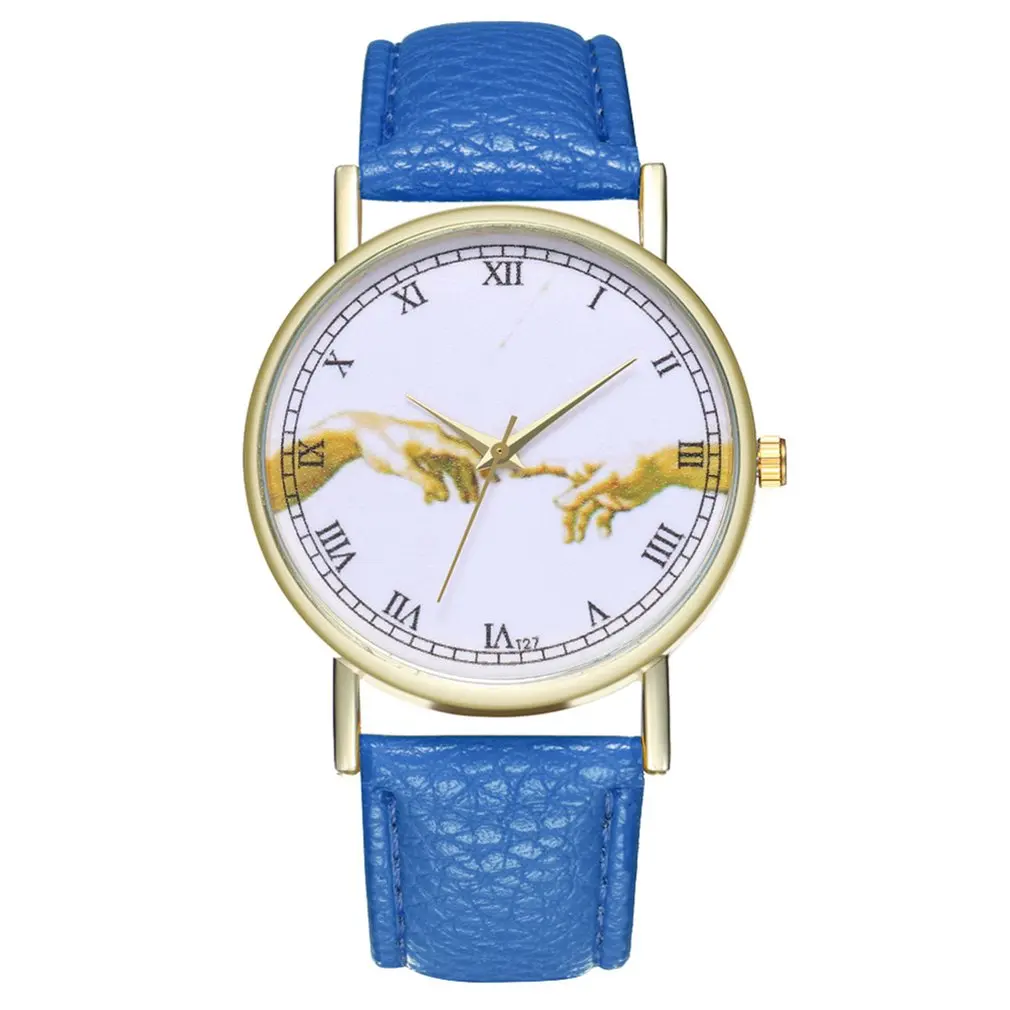 Часы наручные женские кварцевые с изображением Микеланджело люксовый