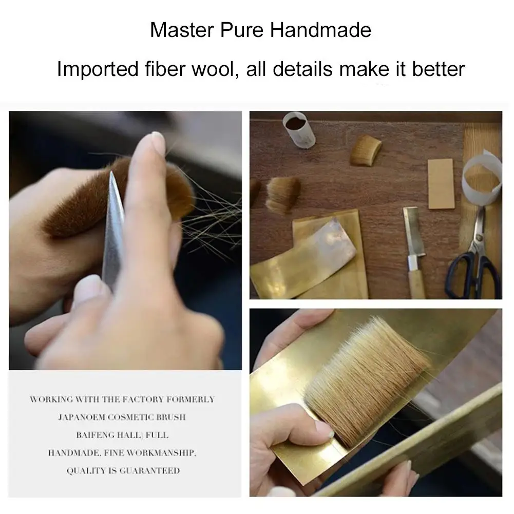 8 шт. кисти для макияжа с имитацией эбенового дерева|Аппликатор теней век| |