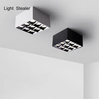 minimalist surface mounted spotlight no main lamp design for parlor bedroom ac85 265v grille ceiling light fixture