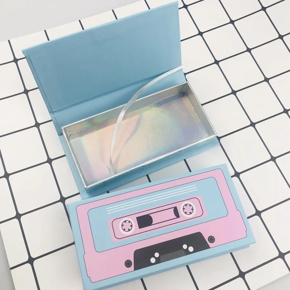 Оптовая продажа упаковка для ресниц из норки чехол с лотком принтом в виде