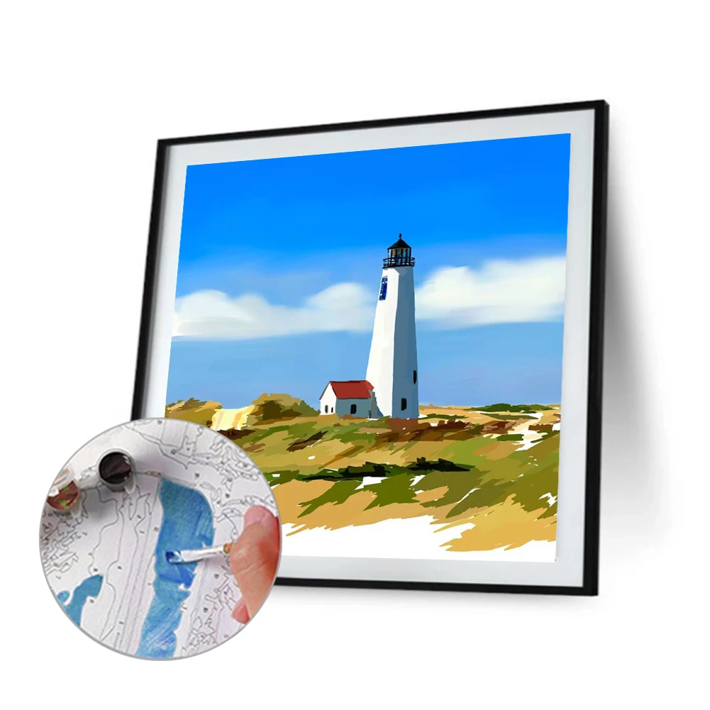 Eco-friendly Frameless Oil Painting by Number DIY Artwork for Beginner Hanging Handmade Picture Crafts | Дом и сад