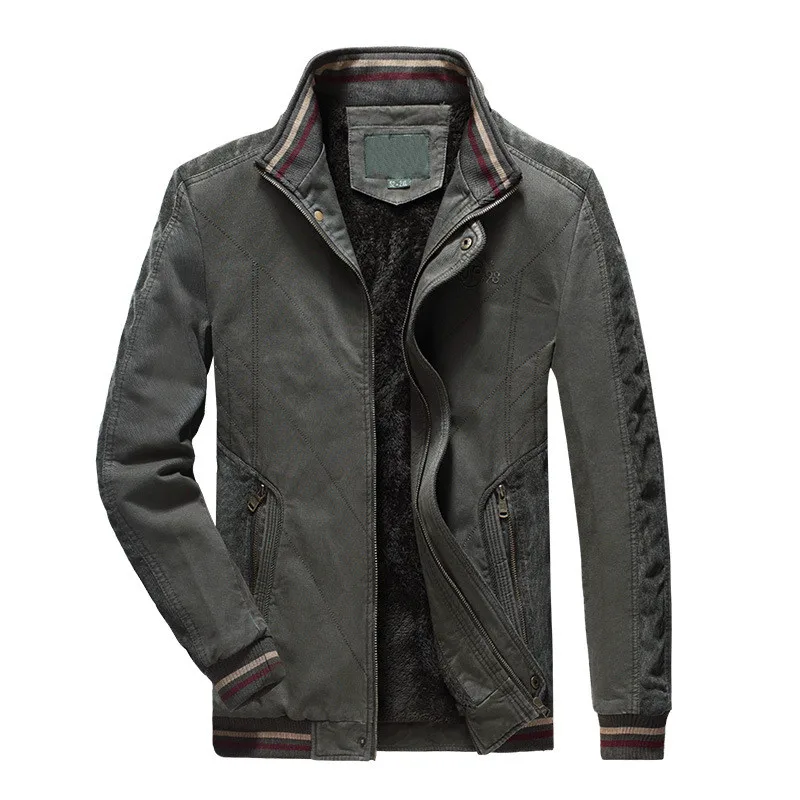 Новинка высокое качество мужская мода повседневная куртка с воротником-стойкой