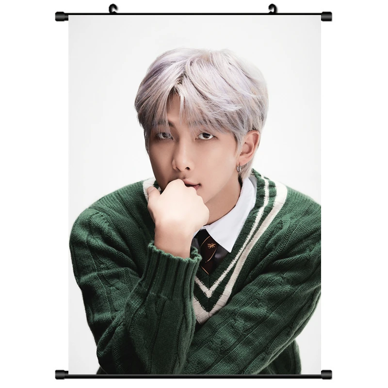

Rap Monster Fabric scroll paint Fan Gift 45*30CM Nam-joon Kim