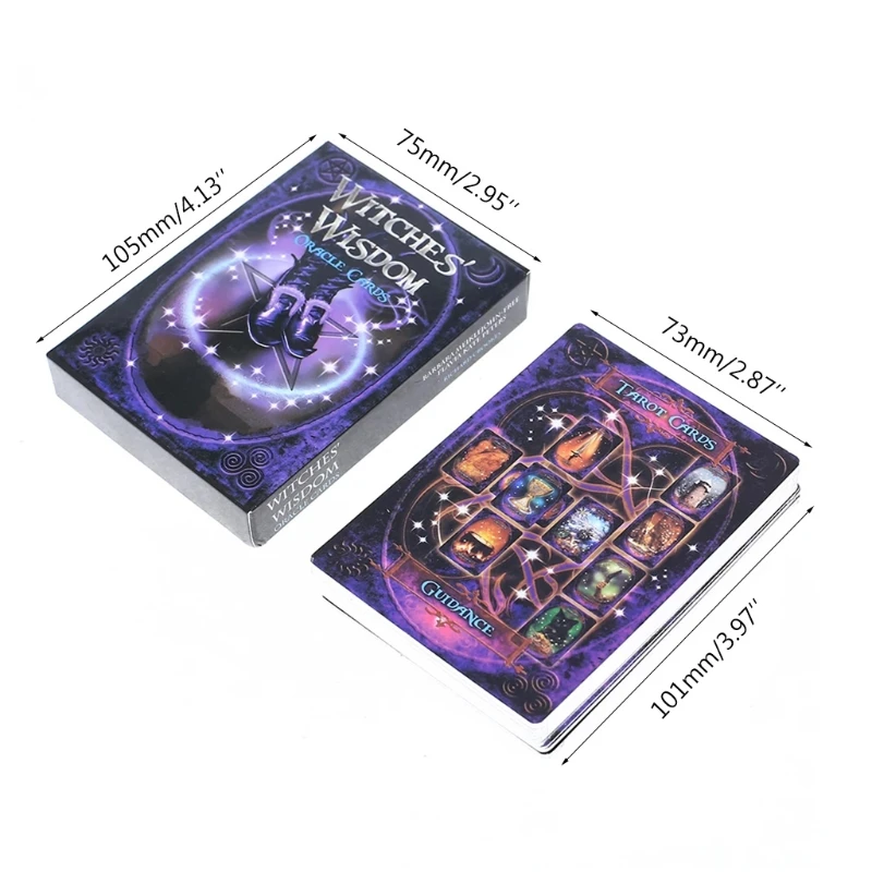 Best Sell Oracle Tarot Cards Witches Wisdom Card Board Deck Games Playing For Party Game Drop Shipping | Спорт и развлечения