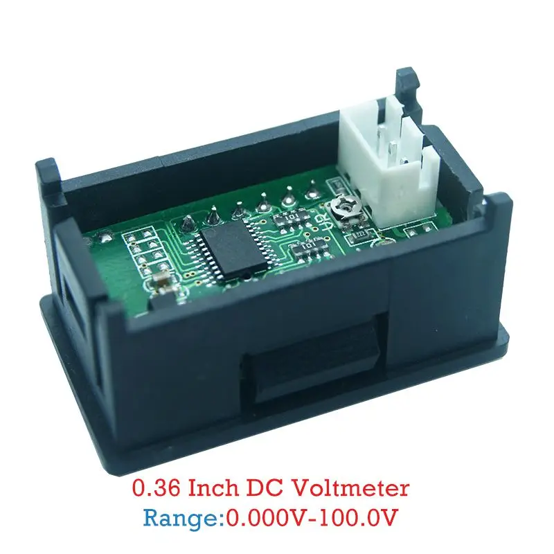 0 36 дюймовый мини цифровой светодиодный дисплей 4 бита 0-100 в вольтметр Панель