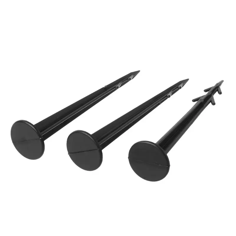 

100Pcs Plastic Garden Cover Cloth Securing Stakes Spikes Lawn Pins Pegs Sod Staples Anchoring Weed Fixing Landscape