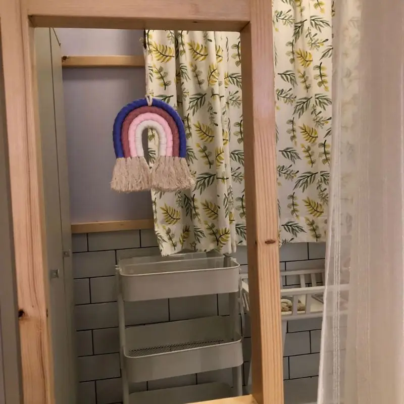 

Rainbow Wall Decor for Bedroom Nursery Baby Kids Rooms Tapestry Wall Hanging XX9B