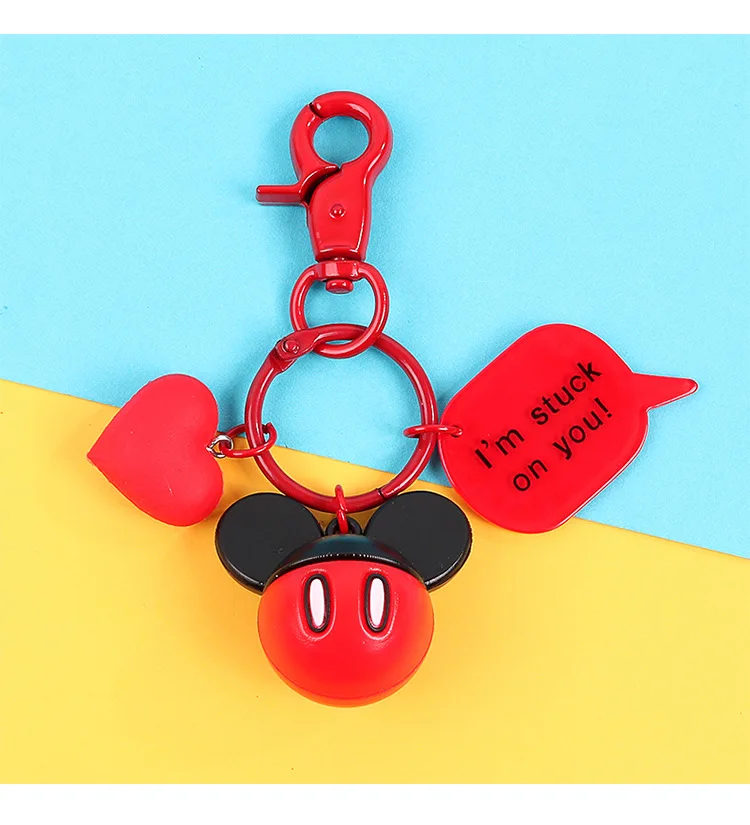 Disney Микки Маус Минни Сумка в виде пакета молока кулон милый мультфильм автомобиль брелок школьный сумка с подвесками девочка мальчик сувенирный подарок игрушка