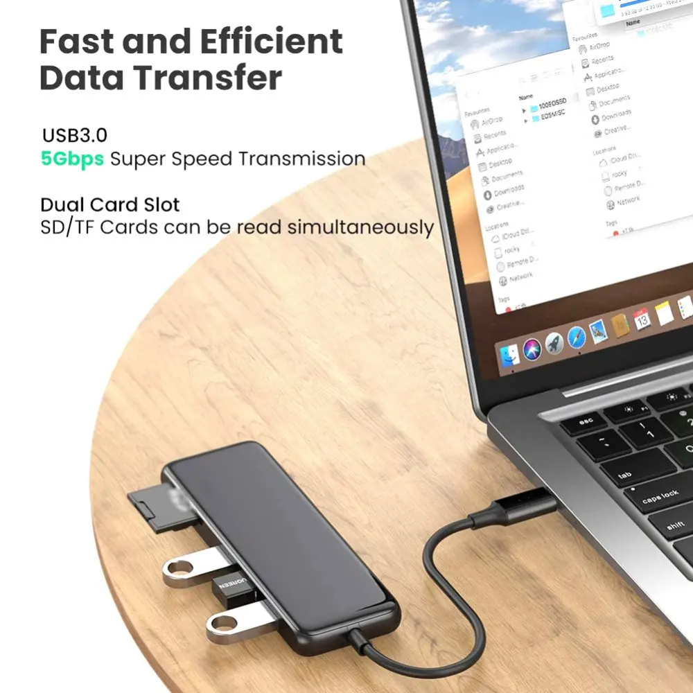 USB-концентратор 6-в-1 с мультипортами и чипами 4K 60 Гц | Компьютеры офис