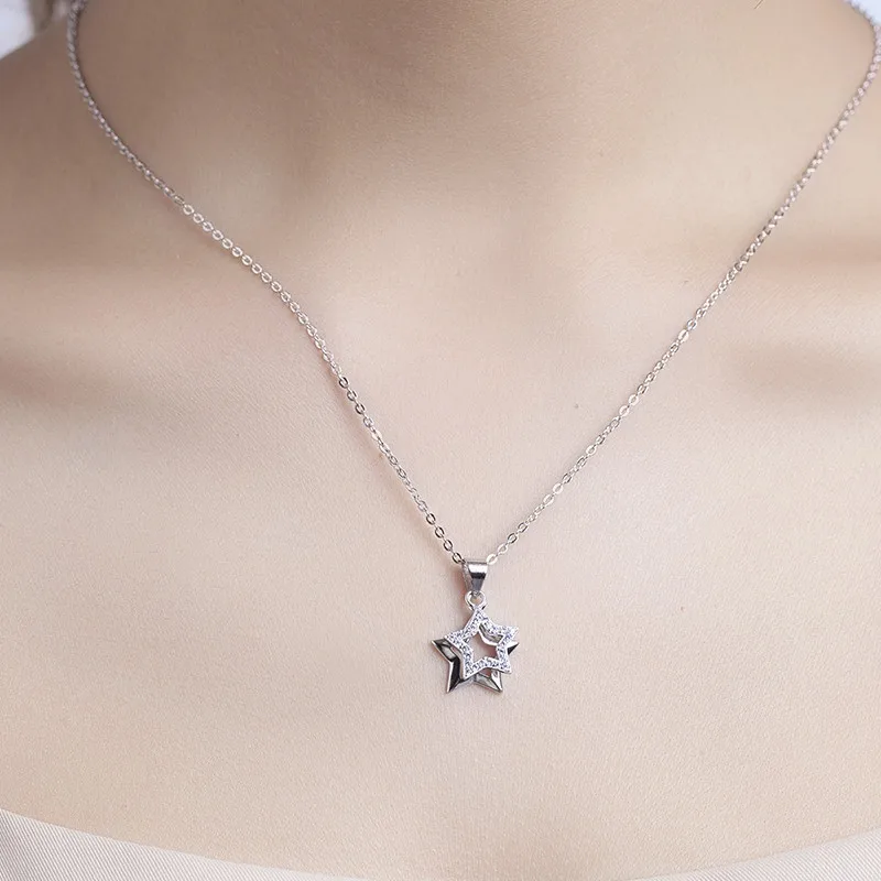 Роскошные ювелирные изделия из стерлингового серебра 925 пробы подвеска двух