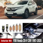 100% Canbus Белый для Honda CR-V CRV 1997-2020 светодиодный интерьер автомобиля Светильник лампы посылка комплект светодиодный Купол Карта фонарь освещения номерного знака