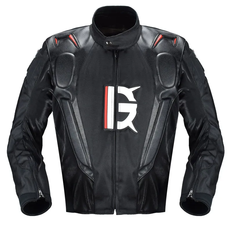 GHOST RACING Motorcycle Jacket PU Leather Racing Body Armor Protection Moto Motocross Off-road Clothing Protective Gear | Автомобили и