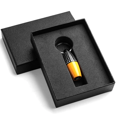 with packing Cohiba Новое поступление Гильотинный мини-резак для сигар 2 размера из нержавеющей стали кубинские сигарные резаки нож для сигар - Цвет: with packing