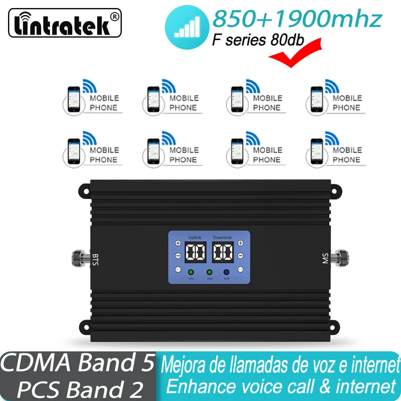 Усилитель Сигнала CDMA GSM 850 1900 МГц 2G 3G ретранслятор UMTS сотовый усилитель
