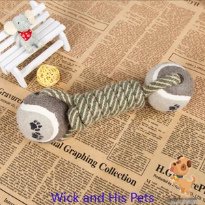 Pet Dog Grinding Teeth Toys Cotton Rope Pet Toy Dog Bite Rope To Solve The Gnawing Pet Supplies Wear-resistant Bite for Puppy