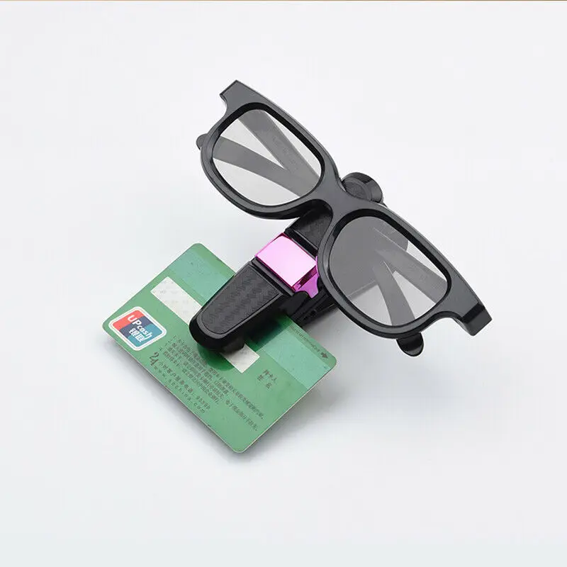 Universal Car Sun Visor Glasses Fastener Clip Holder For Sunglasses Eyeglasses Ticket Card Multifunction Interior Stylin | Автомобили и
