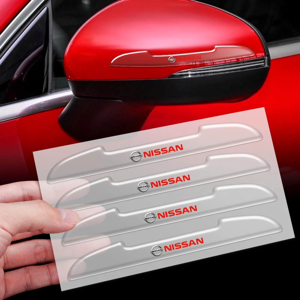 

4pcs Transparent Car Door Edge Guard Anti-Collision Strips Rubber Sticker For Nissan Qashqai j11 j10 X-Trail t32 Juke Tiida Leaf