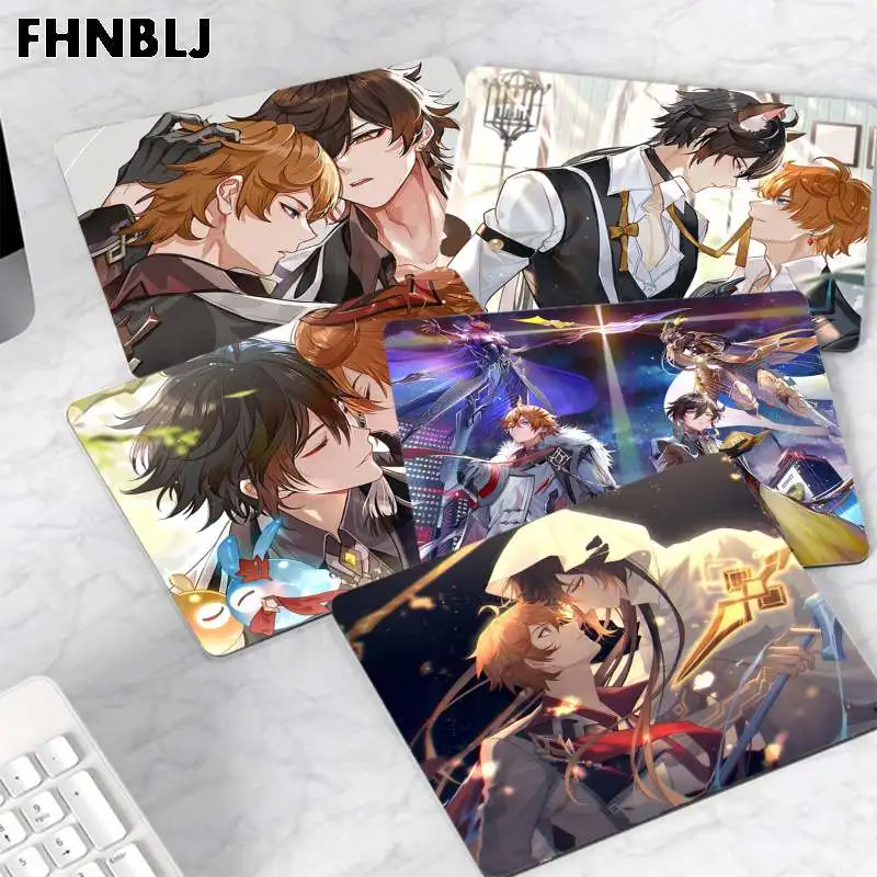 

FHNBLJ нескользящий ПК Genshin ударопрочный тартаглия Zhongli под заказ, Лидер продаж, оптовая продажа, игровой коврик для мыши