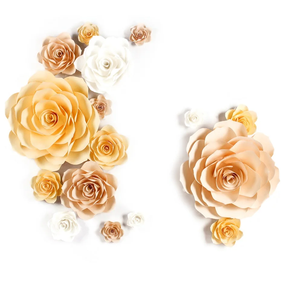 Крупная имитация картона гигантская бумага роза цветы витрина свадебные фоны