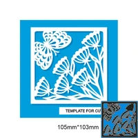 metal cutting dies butterfly flower frame new for decoration card diy scrapbooking stencil paper album template dies 105103mm